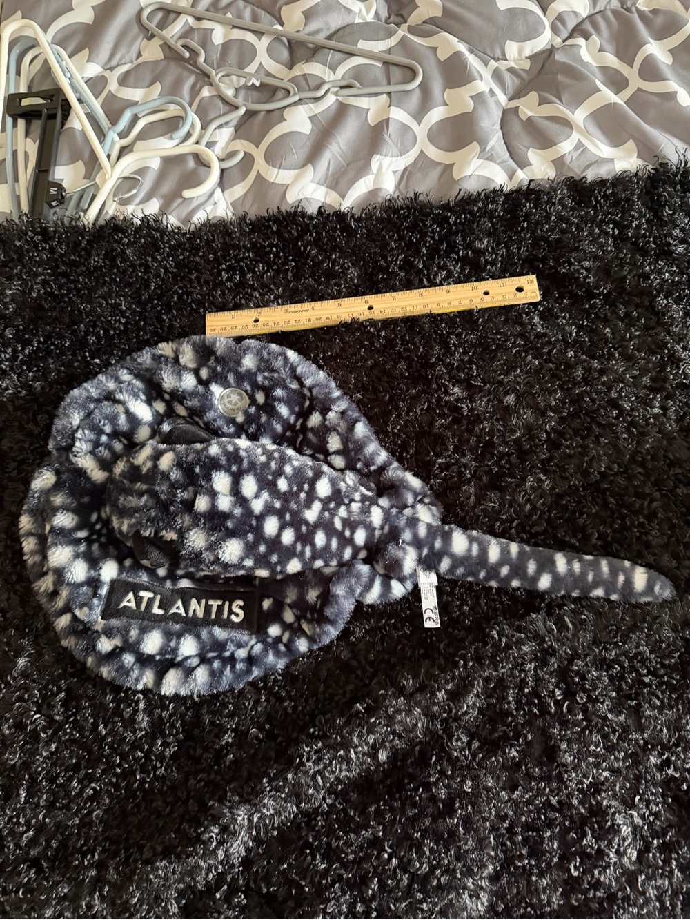 Plush Stuffed Animal - Black and White Spotted